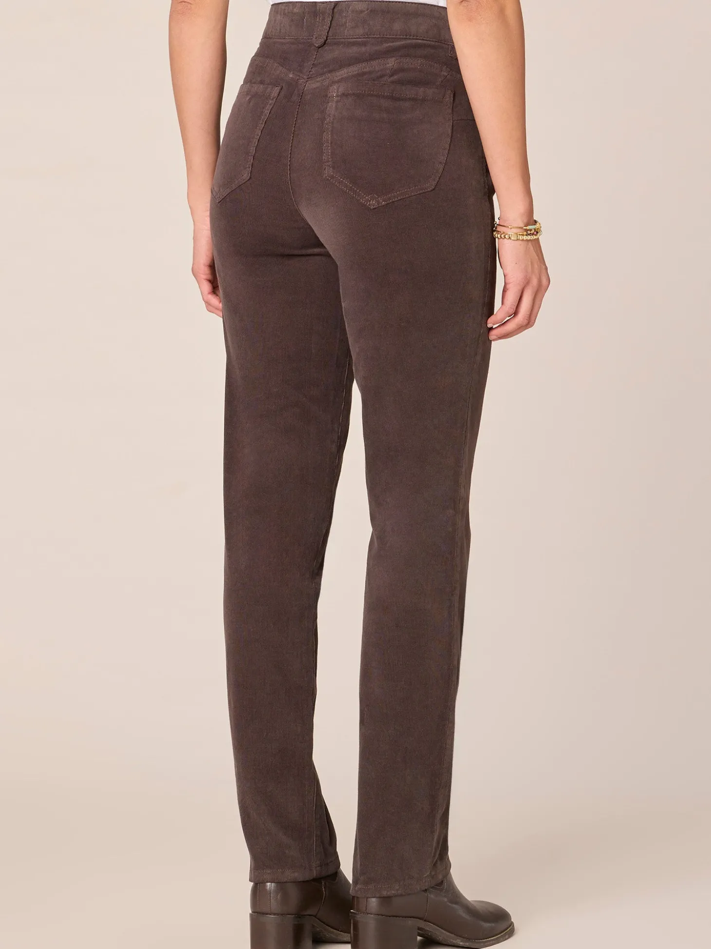 "Ab"solution® Mid-Rise Corduroy Straight Leg Pants