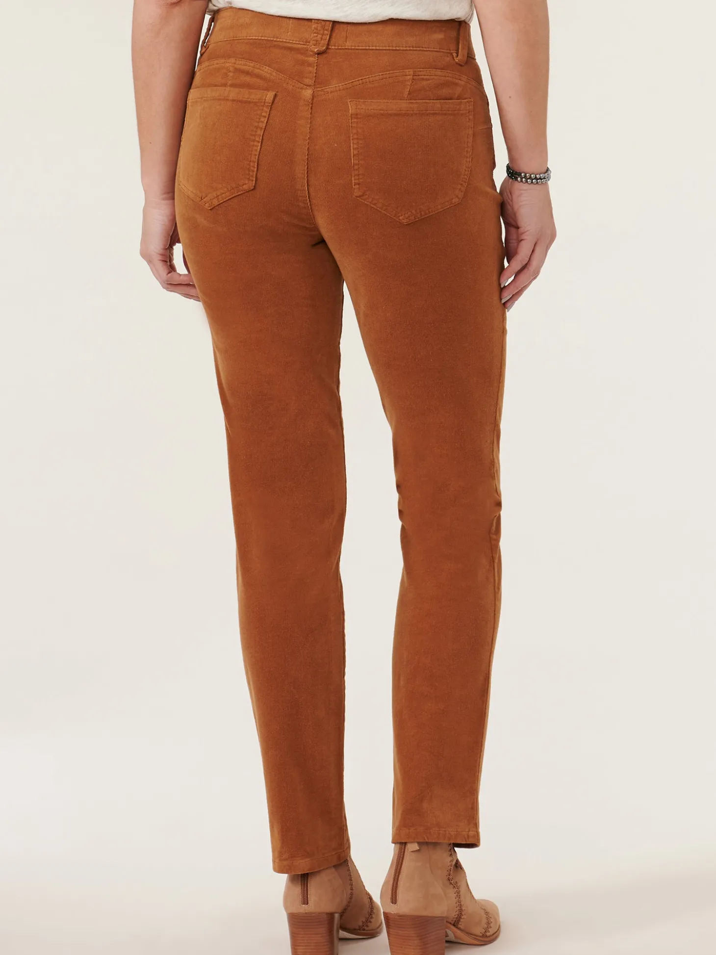 "Ab"solution® Mid-Rise Corduroy Straight Leg Pants