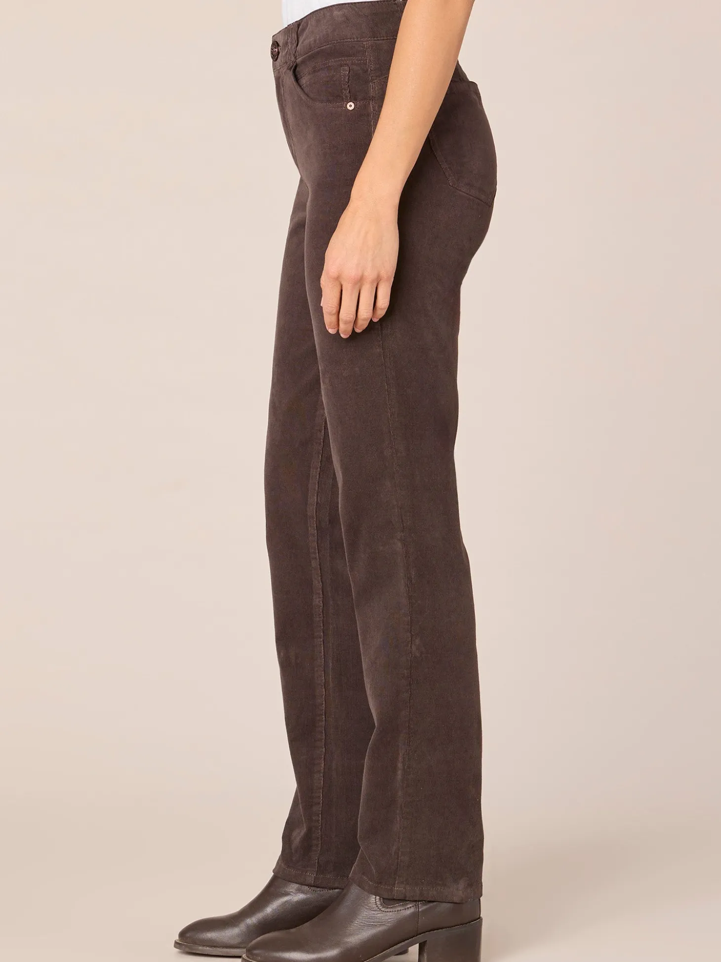 "Ab"solution® Mid-Rise Corduroy Straight Leg Pants