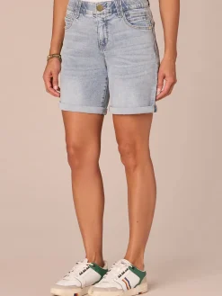 "Ab"solution Mid-Rise 7-Inch Inseam Shorts with Roll Cuff