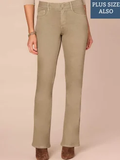 "Ab"solution® Mid-Rise Itty Bitty Boot Plus Size Pants