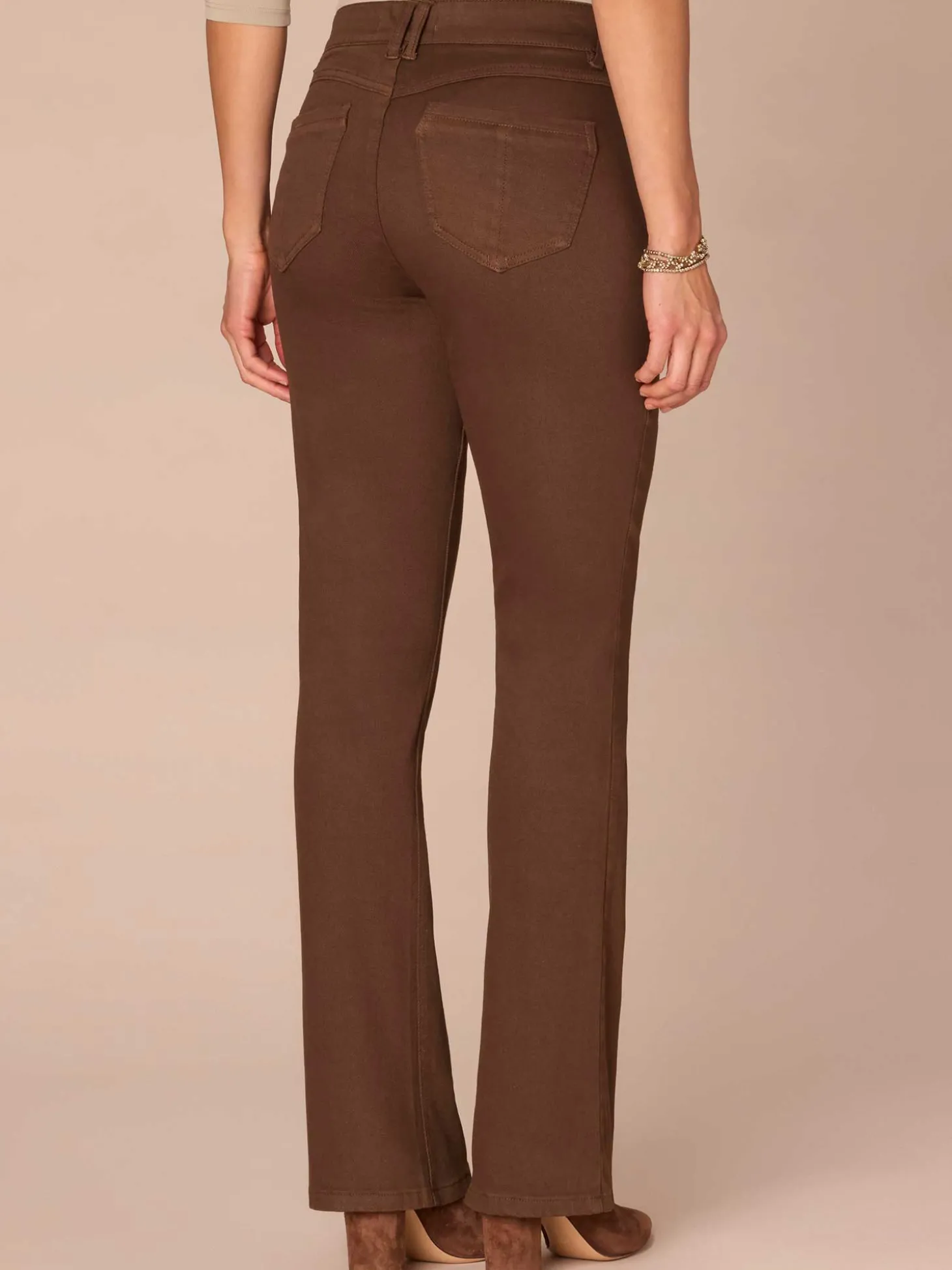 "Ab"solution® Mid-Rise Itty Bitty Boot Plus Size Pants