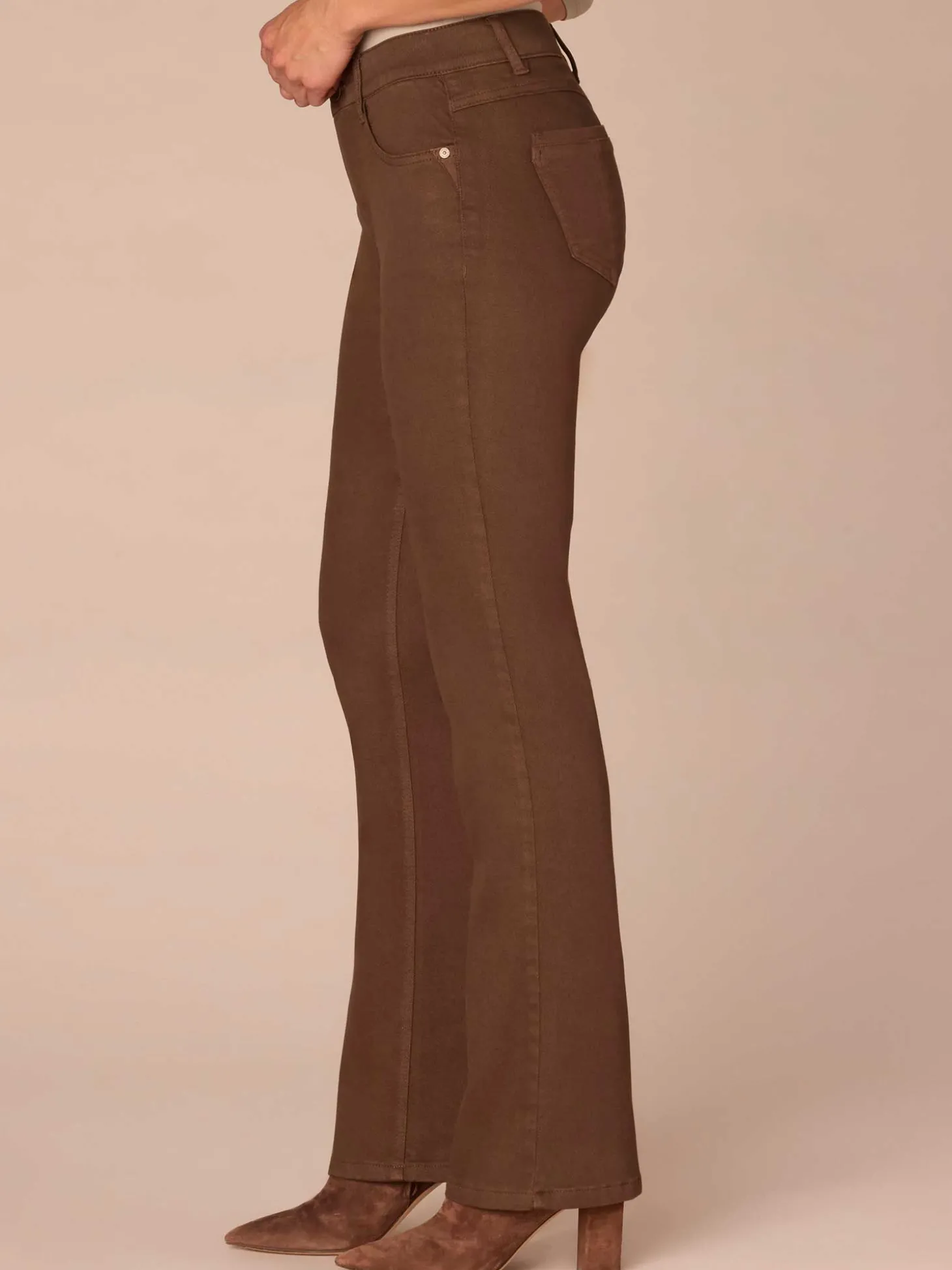 "Ab"solution® Mid-Rise Itty Bitty Boot Plus Size Pants