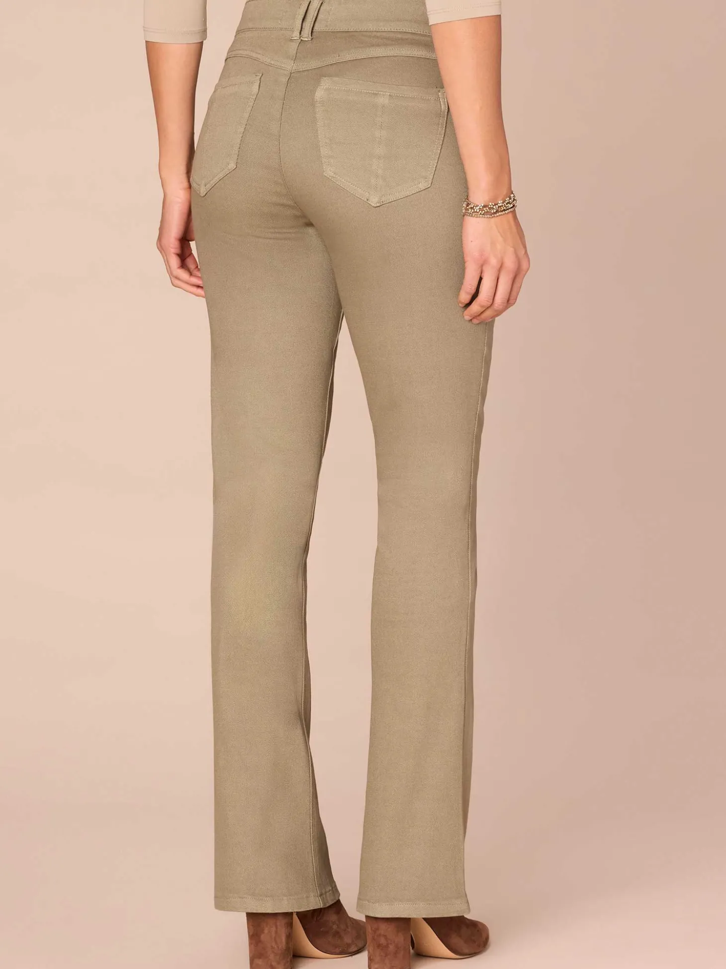 "Ab"solution® Mid-Rise Itty Bitty Boot Plus Size Pants