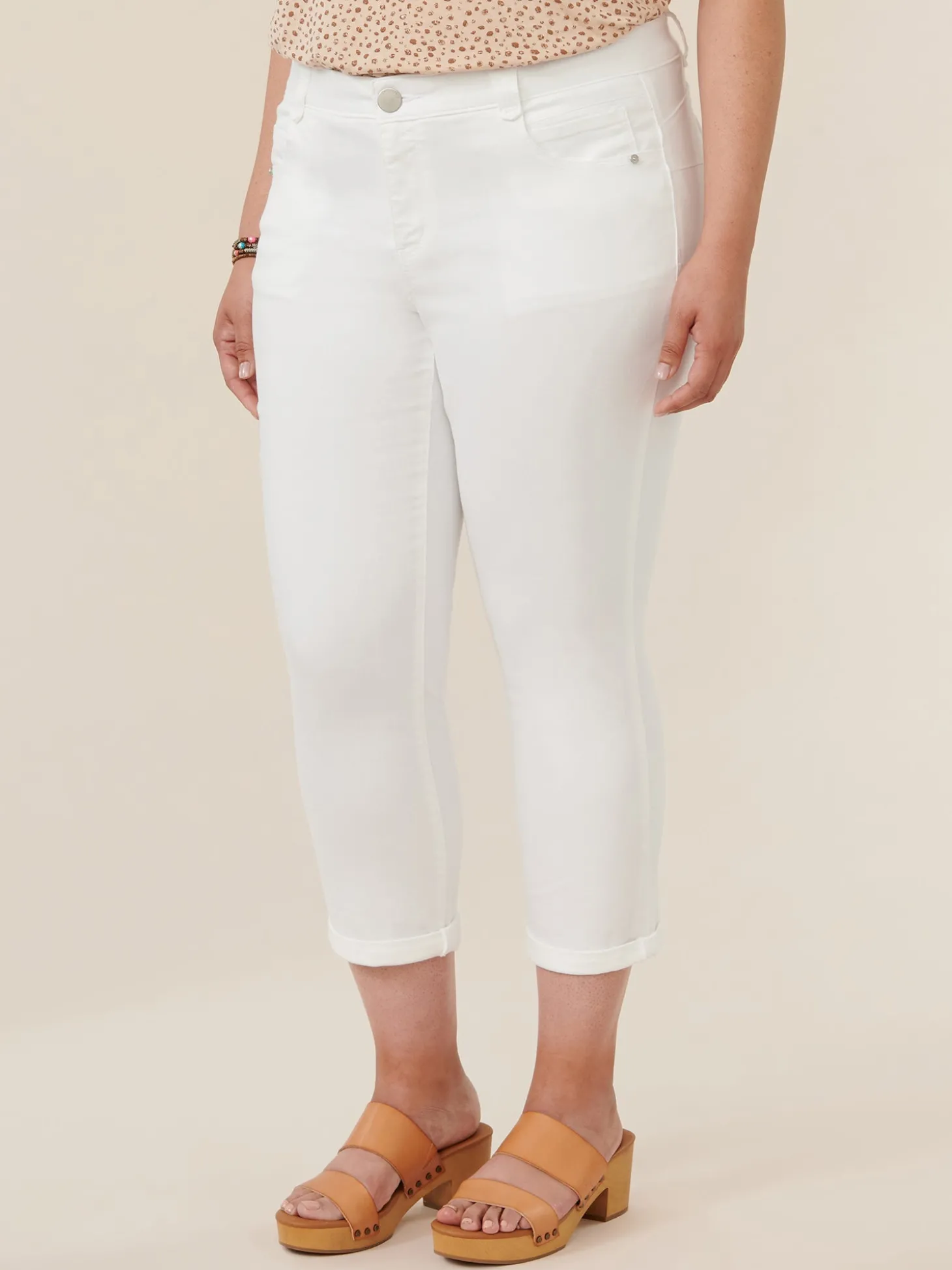 "Ab"solution® Optic White Plus Ankle Skimmer