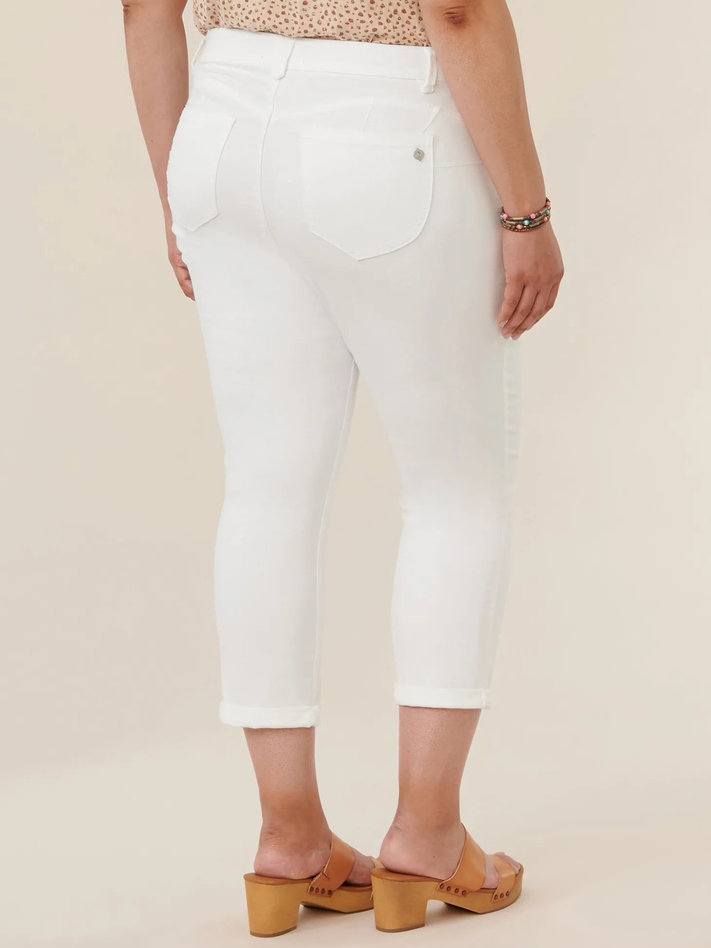 "Ab"solution® Optic White Plus Ankle Skimmer