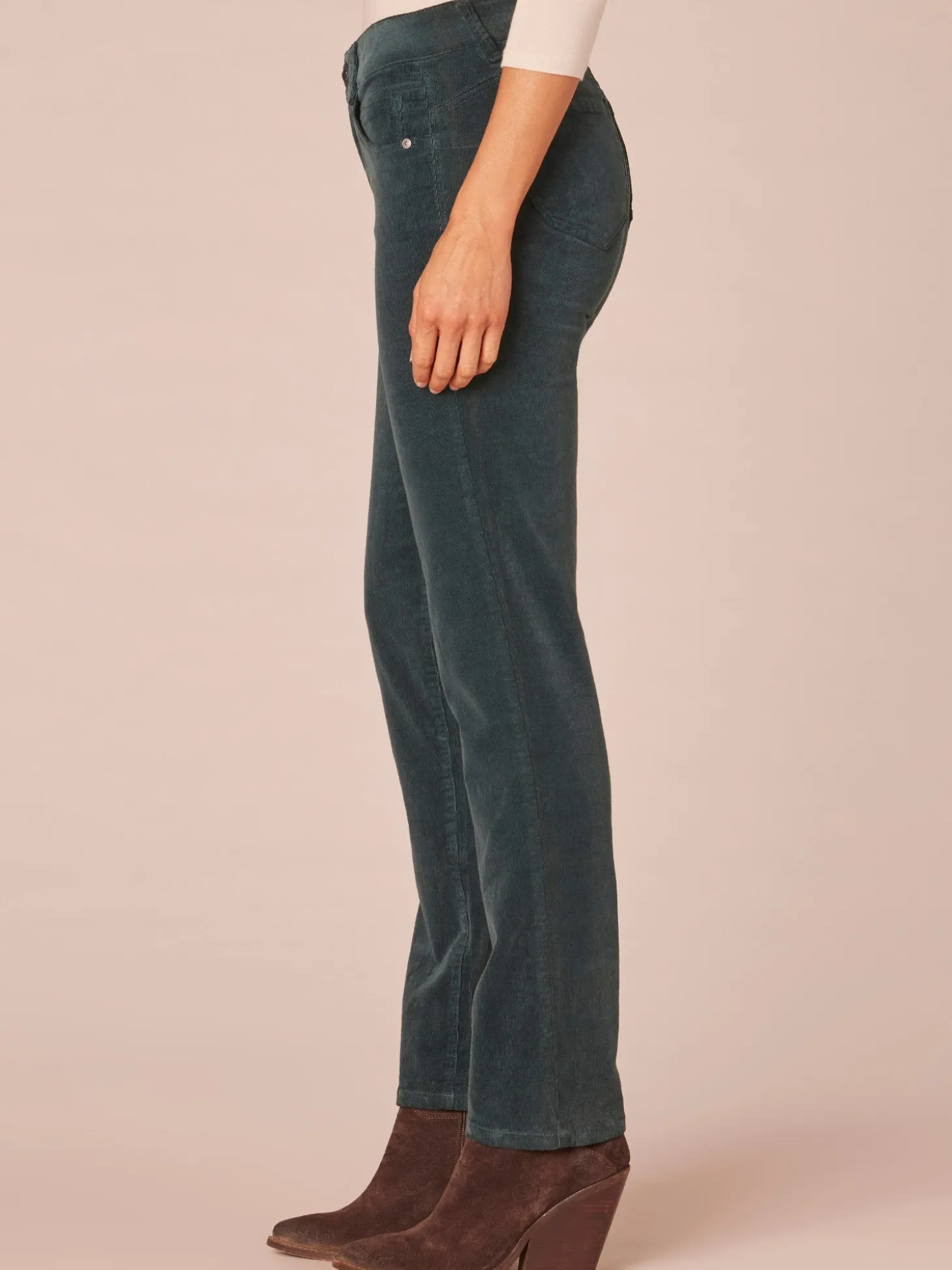 "Ab"solution® Petite Corduroy Straight Leg Pants