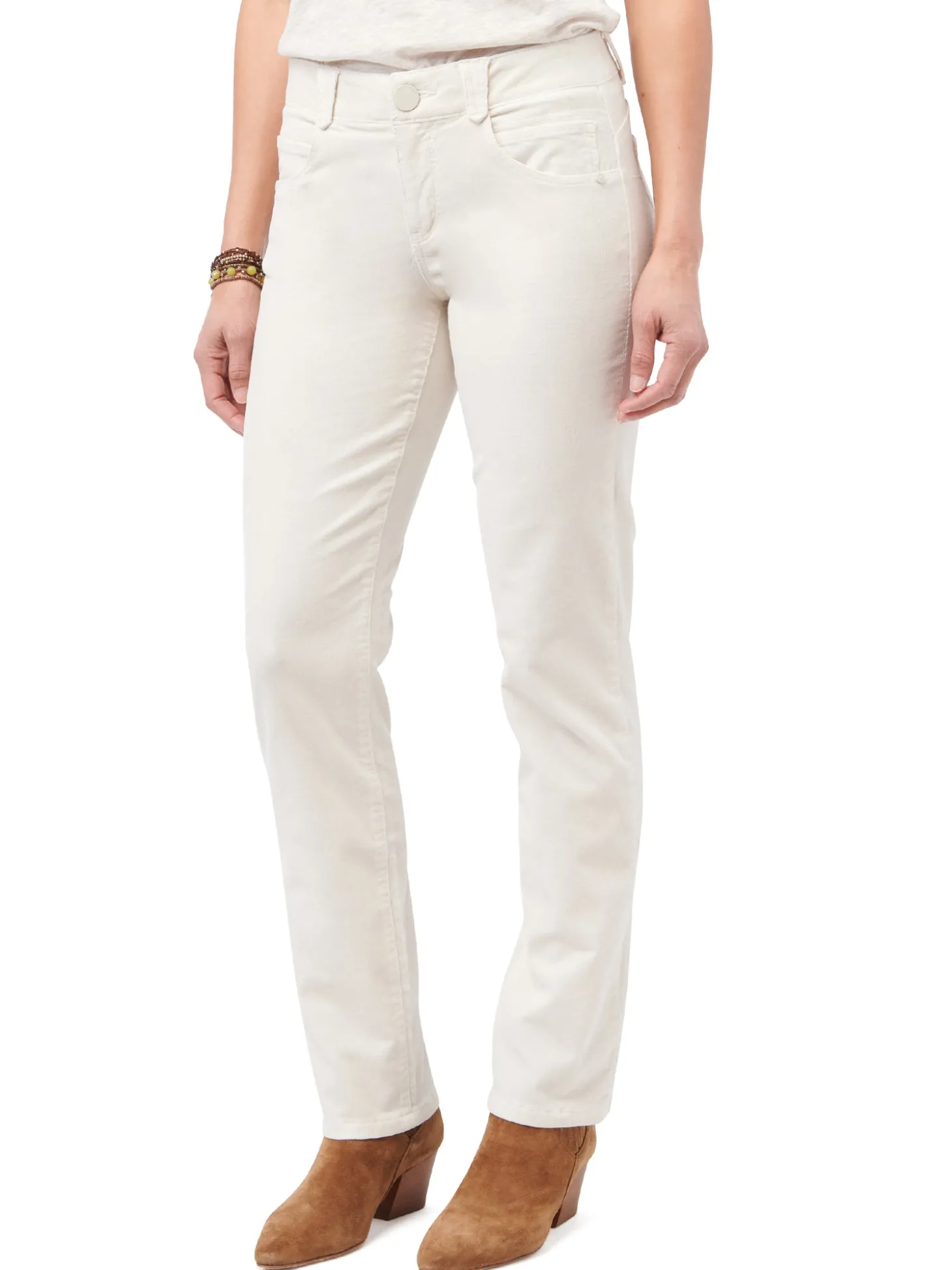 "Ab"solution® Petite Corduroy Straight Leg Pants