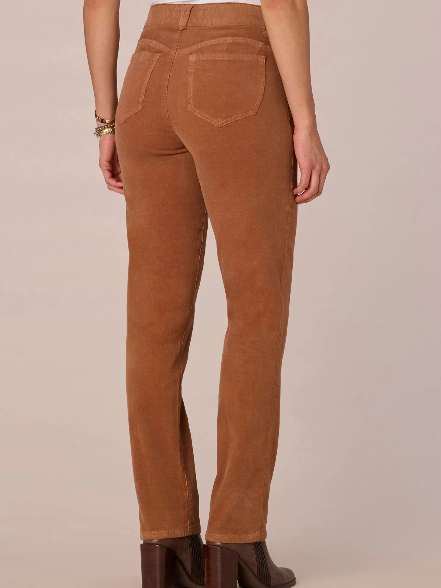 "Ab"solution® Petite Corduroy Straight Leg Pants