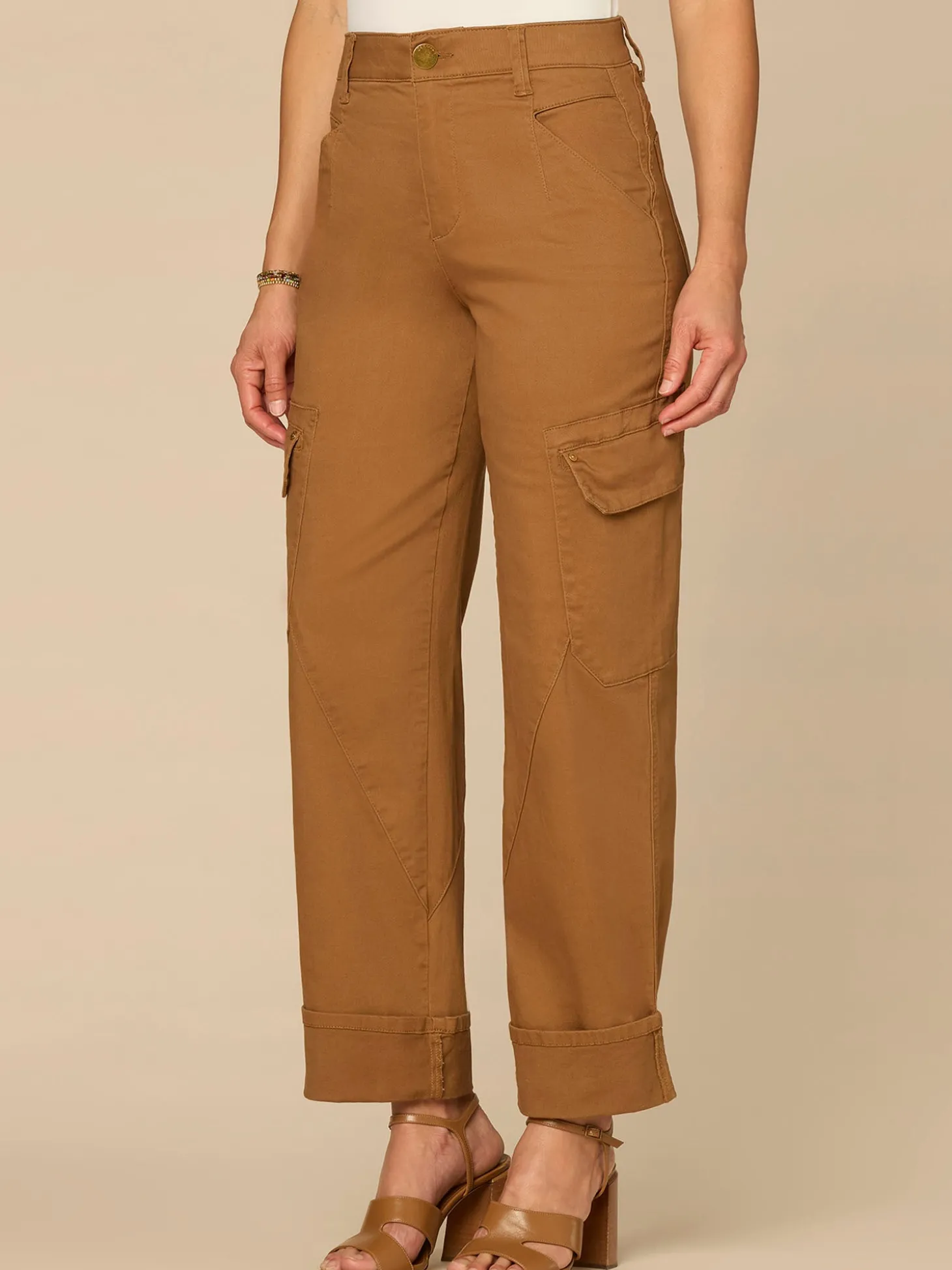 “Ab”solution® Skyrise Cuffed Utility Petite Relaxed Straight Leg Pant