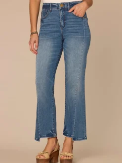 "Ab"solution® Skyrise Petite Barely Boot Jeans with Clean Finish Hem