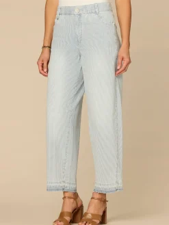"Ab"solution® Skyrise Release Hem Relaxed Barrel Leg Jeans