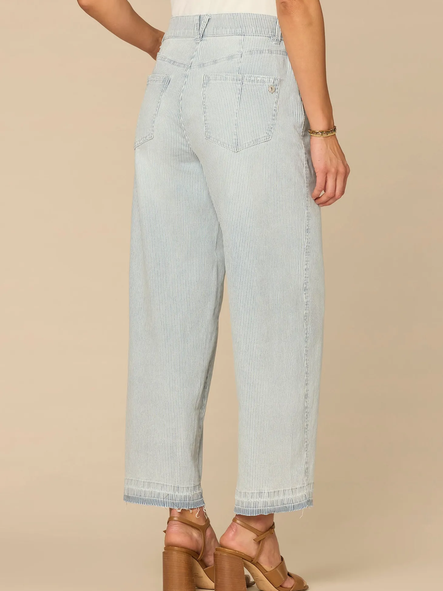 "Ab"solution® Skyrise Release Hem Relaxed Barrel Leg Jeans