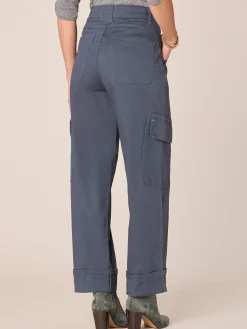 “Ab”solution® Skyrise Utility Relaxed Straight Leg Pant with Wide Cuff