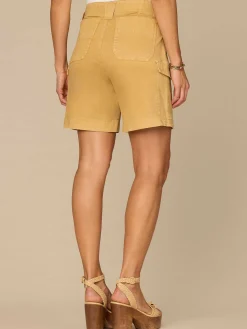 “Ab”solution® Skyrise Utility Shorts with Side Patch Pockets