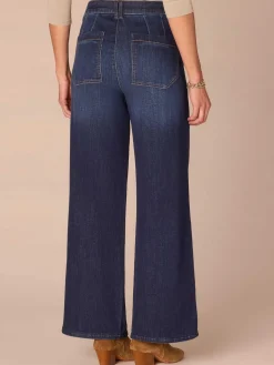 "Ab"solution® Skyrise Wide Leg Plus Size Jeans with Tulip Hem