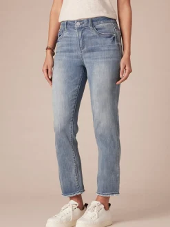 "Ab"solution Slim Straight Jean with Cascading "D" Back Pocket