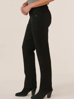 "Ab"solution Straight Leg Black Denim 33" Inseam Tall Jeans