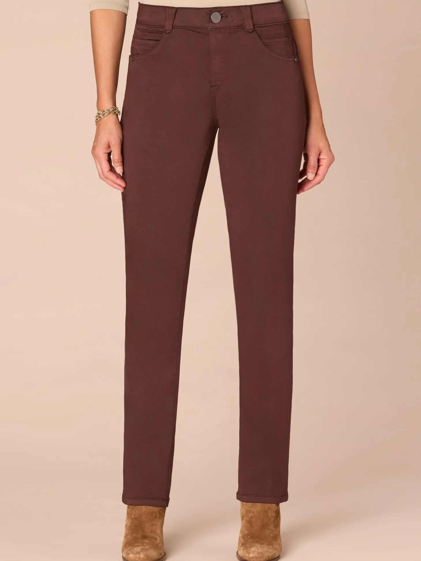 "Ab"solution® Straight Leg Colored Jeans