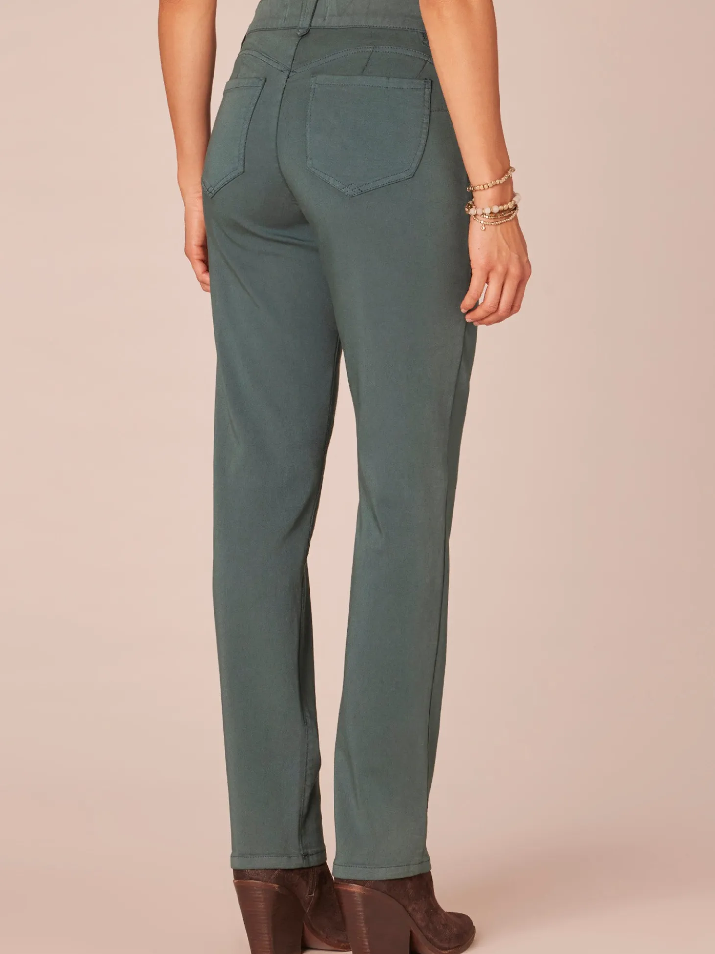 "Ab"solution® Straight Leg Colored Jeans