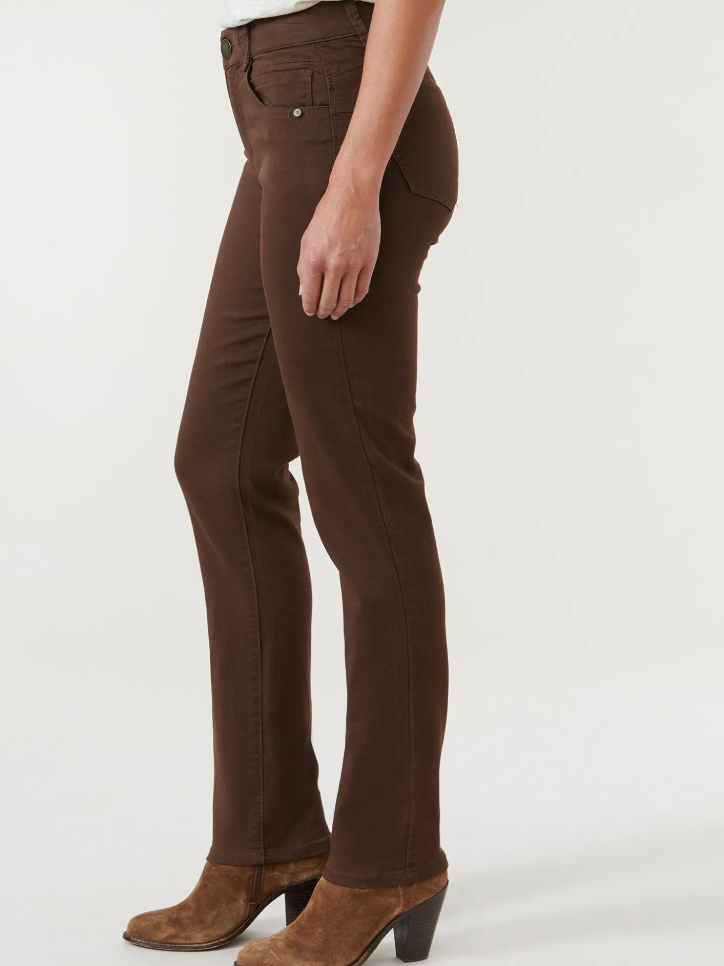 "Ab"solution® Straight Leg Colored Jeans