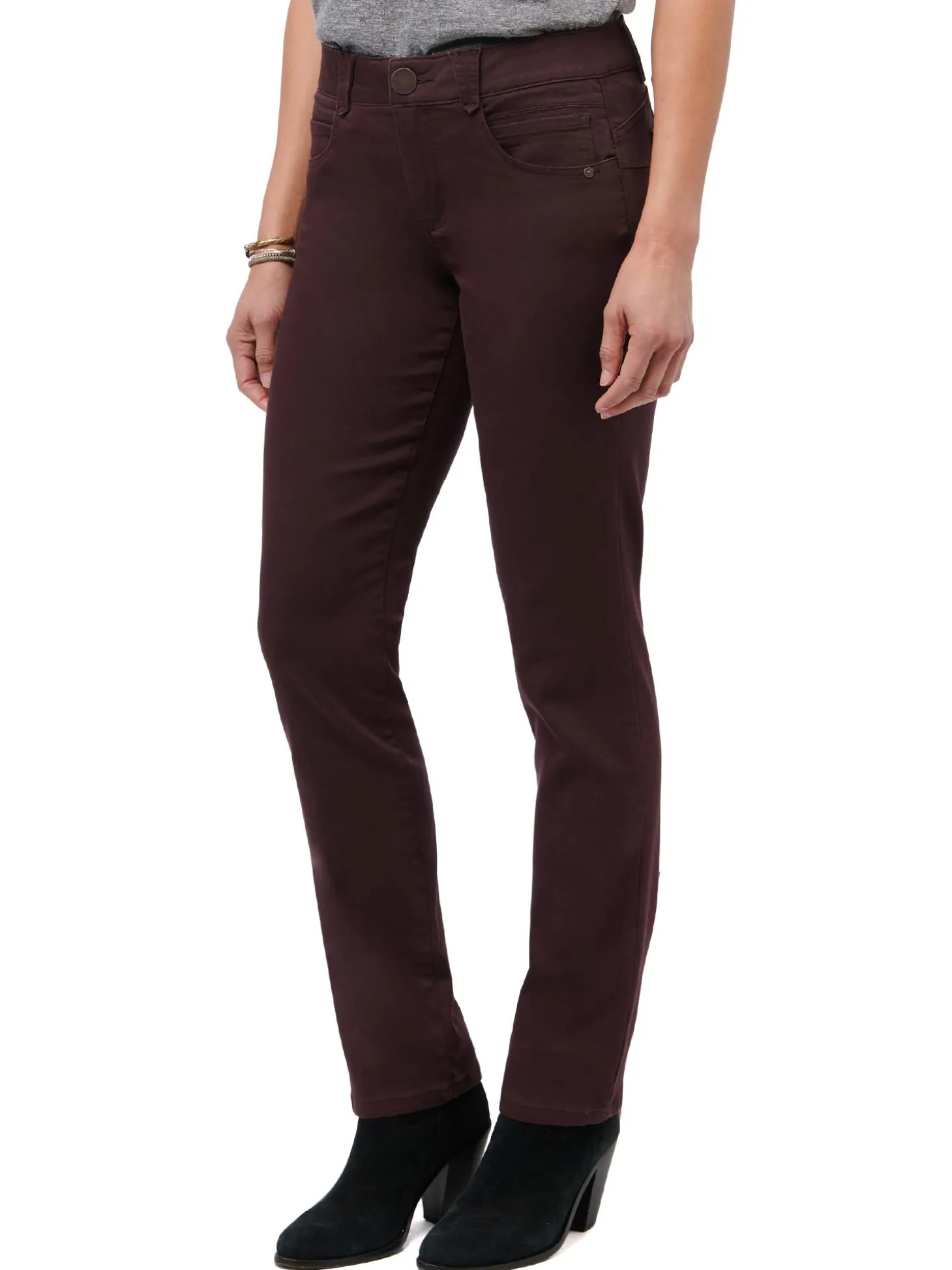 "Ab"solution® Straight Leg Colored Jeans