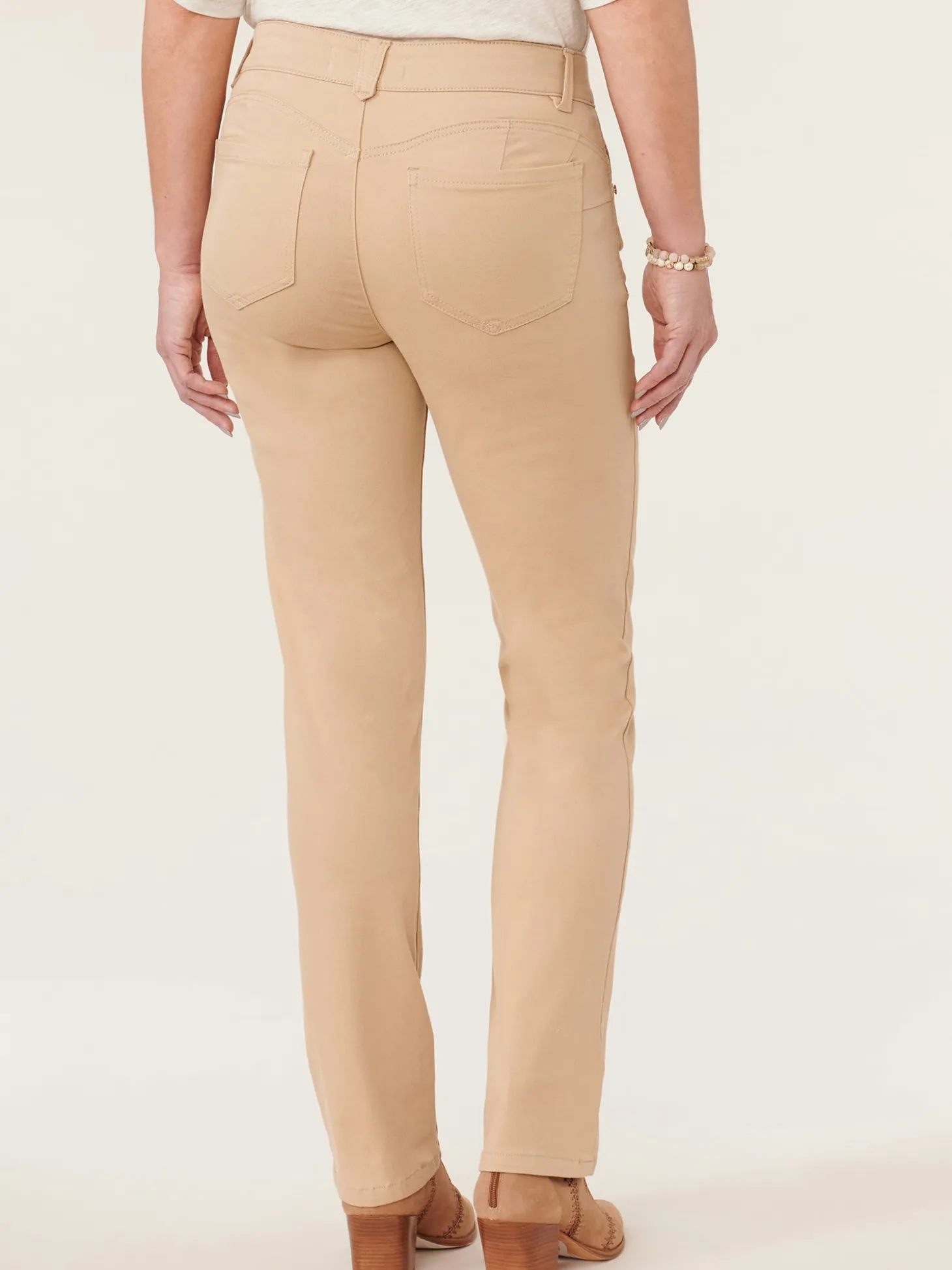 "Ab"solution® Straight Leg Colored Jeans