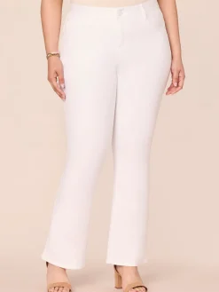 "Ab"solution® White Denim Itty Bitty Bootcut Plus Jeans