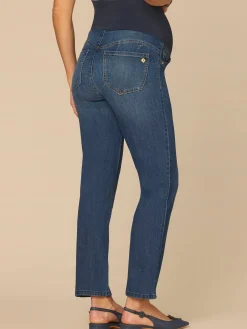 CradleComfort Baby Bump Maternity Straight Leg Jeans