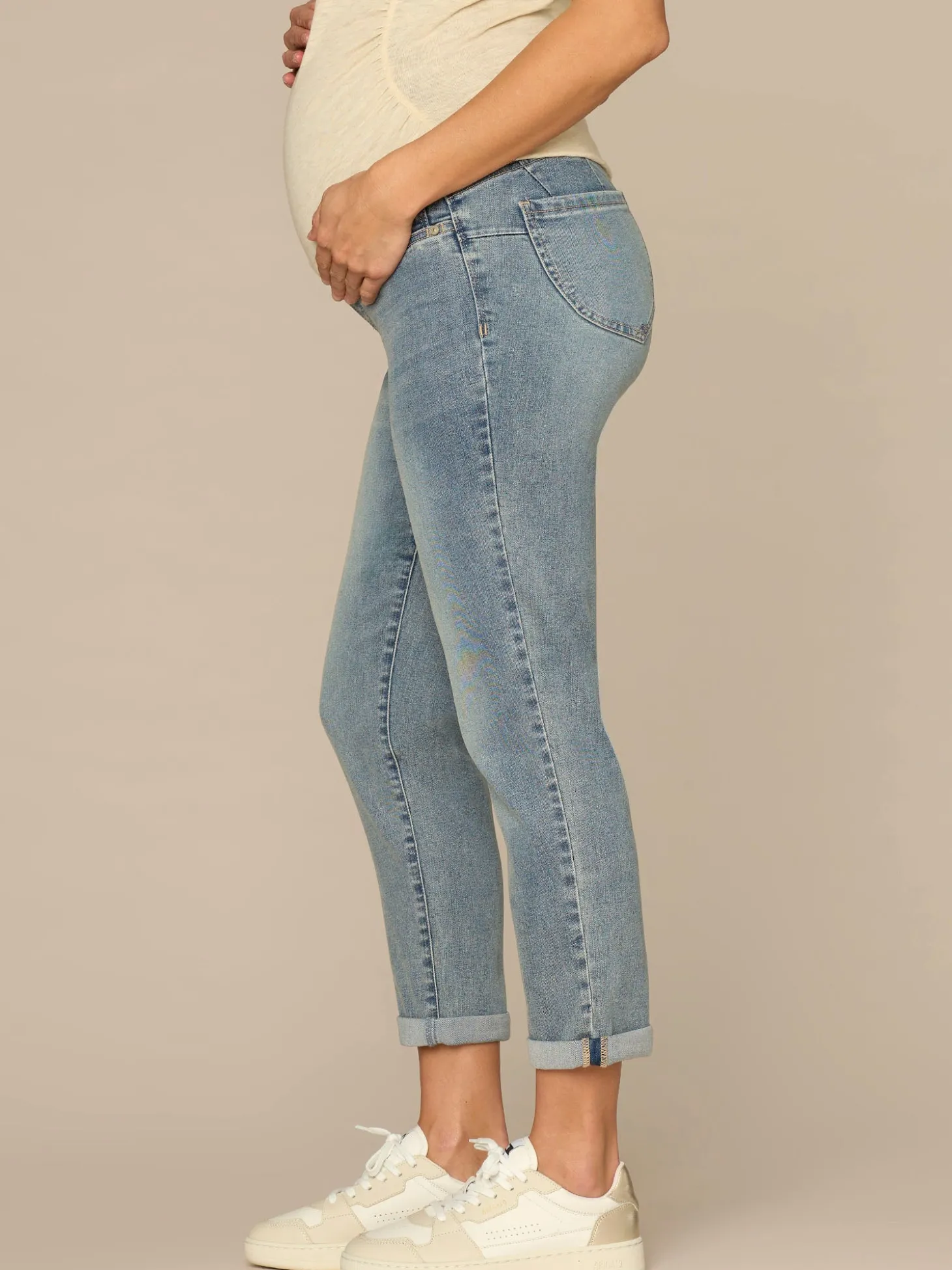 CradleComfort Baby Bump Maternity Ankle Skimmer Jeans