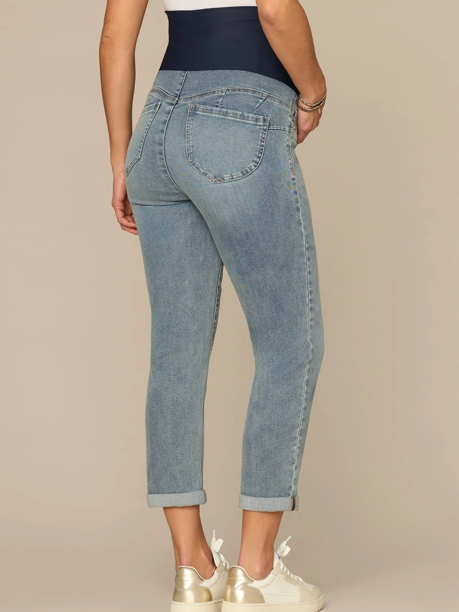 CradleComfort Baby Bump Maternity Ankle Skimmer Jeans