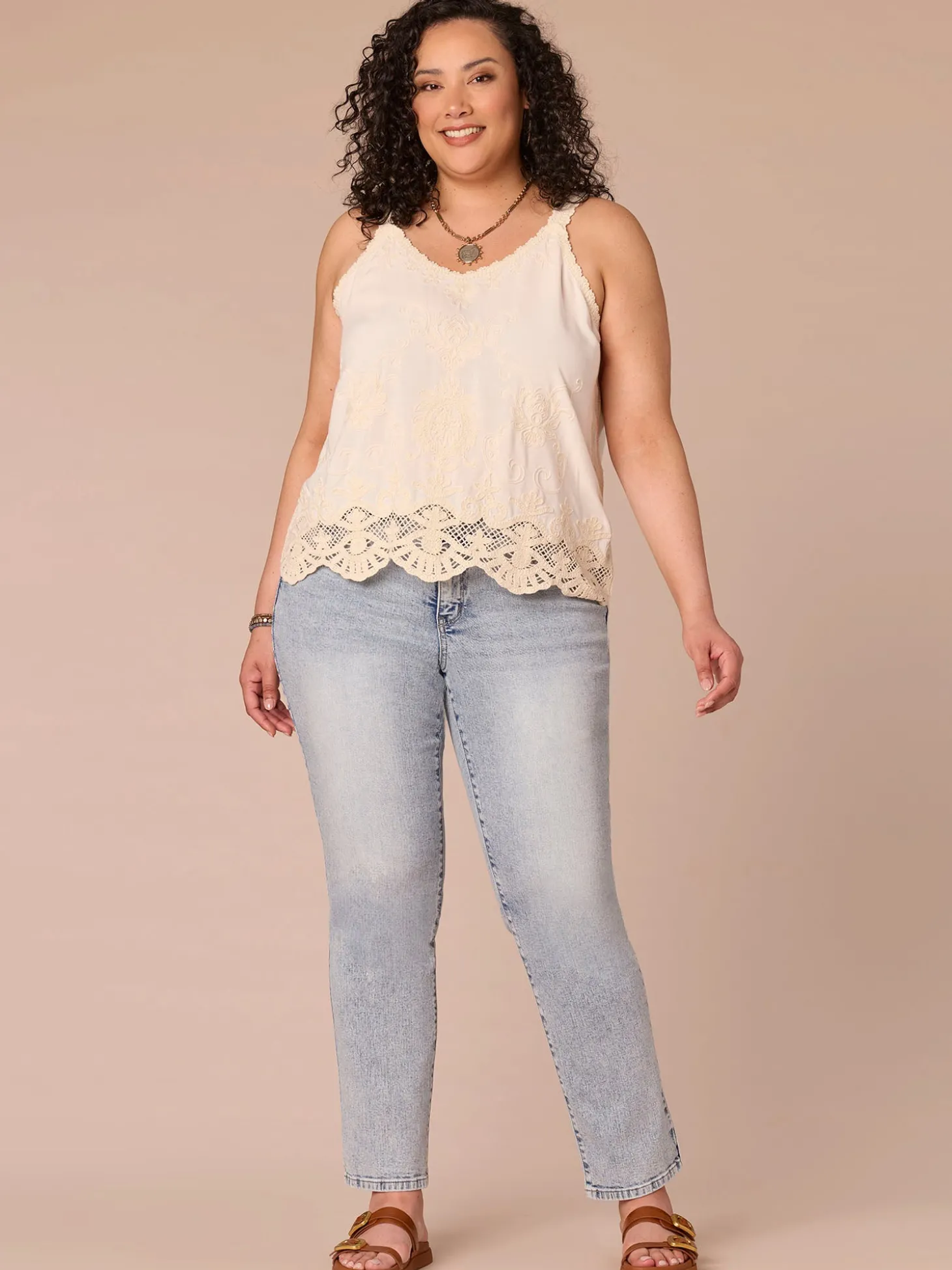 Elbow Sleeve Scoop Neck Side Tie Mixed Media Plus Size Knit Top