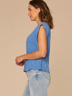 Extended Sleeve Embroidered Scoop Neck Pleated Peplum Knit Top