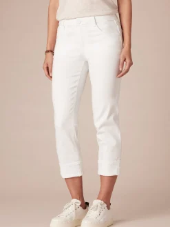 Mid-Rise Flex-Ellent Girlfriend Jean with Cropped Hem