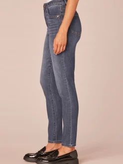 Modern "Ab"solution High Rise Ankle Length Blue Skinny Jeans