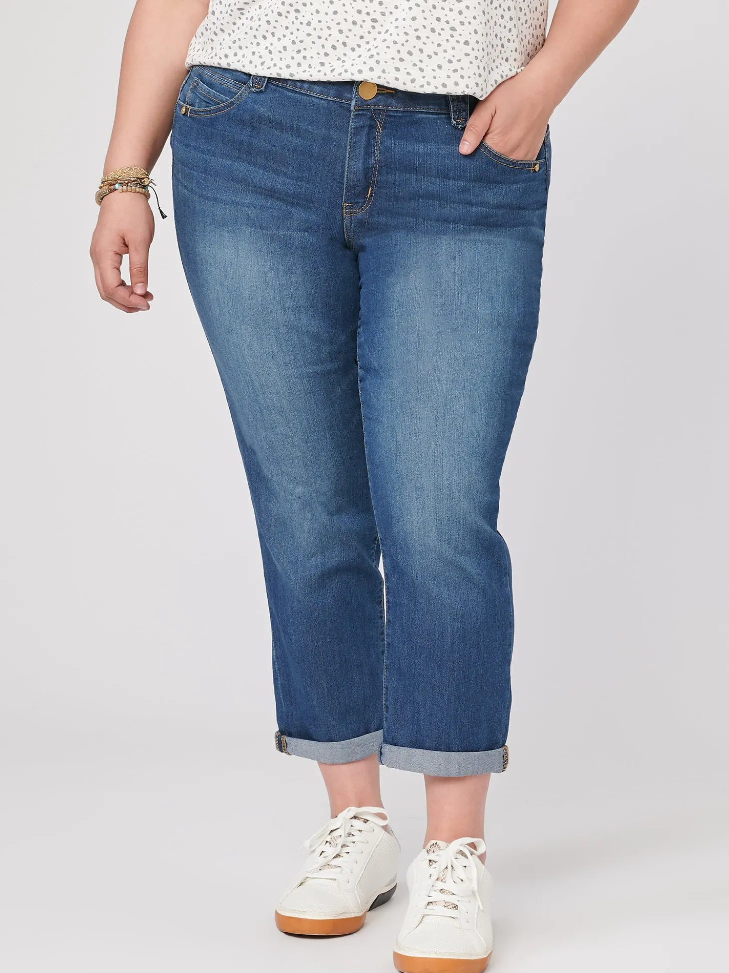 Plus "Ab"solution® Ankle Crop Jean